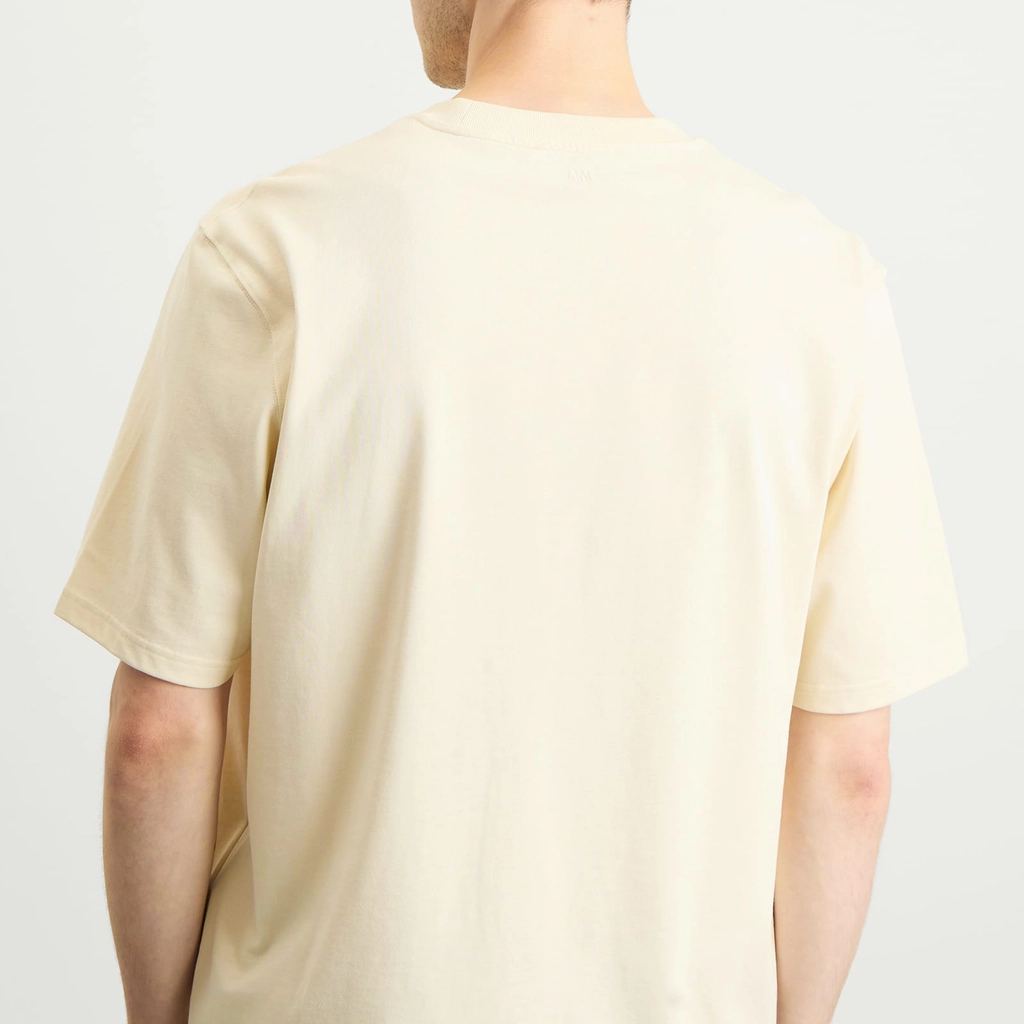 AMI Paris Men's Thick Jersey Tshirt ADC Ivoire
